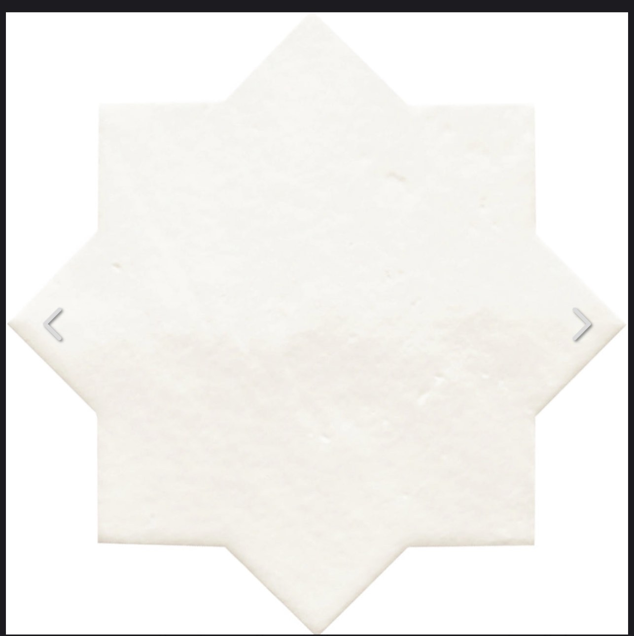 CAMILA WHITE STAR PORCELAIN TILE ( 3 Boxes Total)