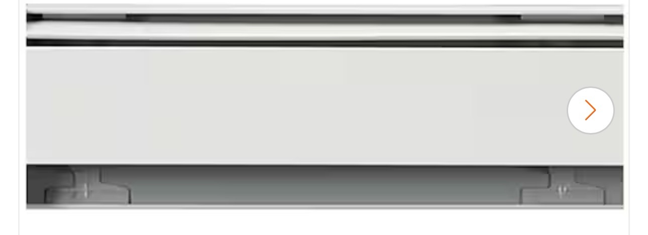 Fine/Line 30 4 ft. Hot Water Baseboard Heating Enclosure Only in Nu-White