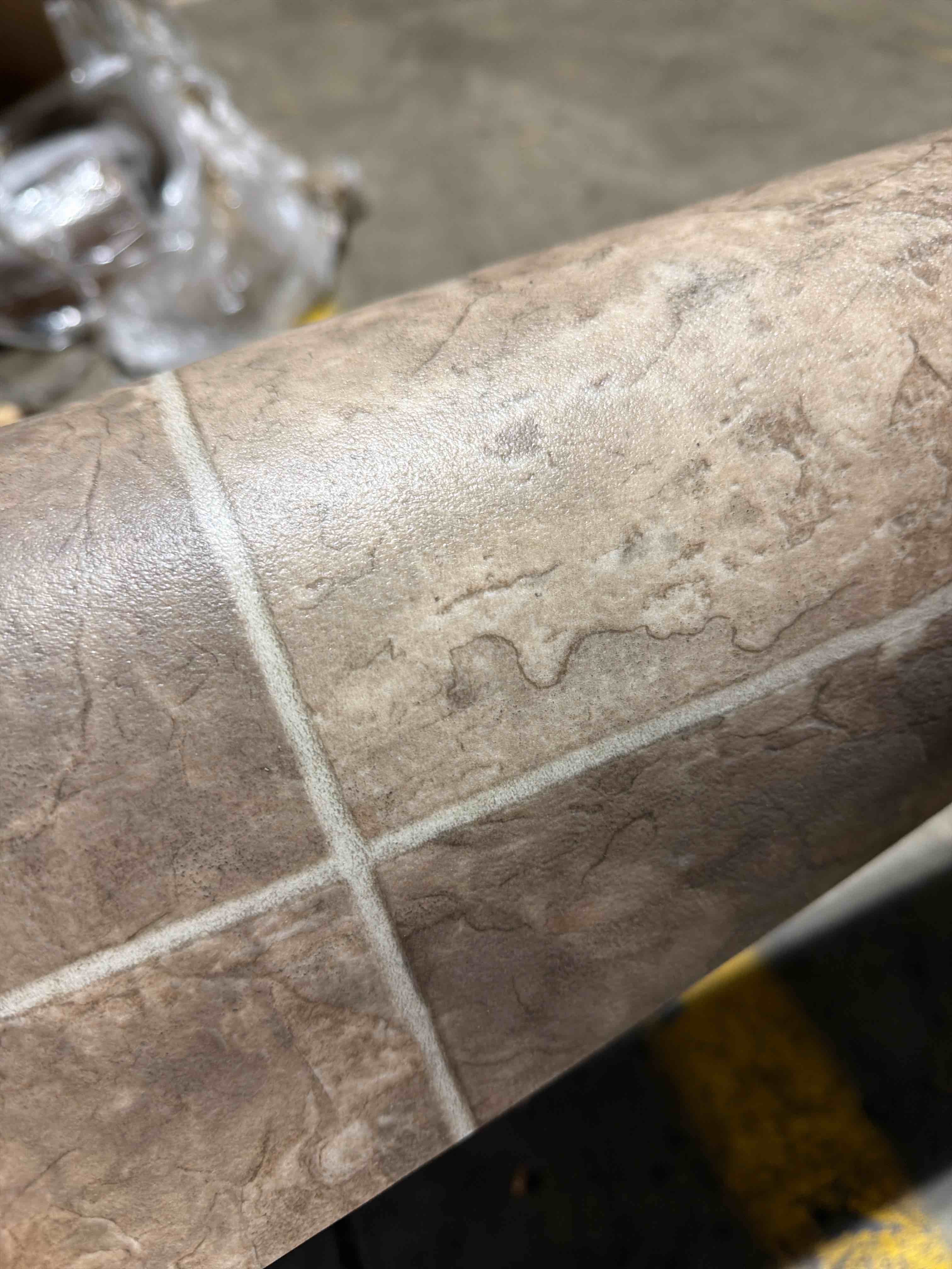 vinyl sheet flooring tile looking 12’ x at least 10’ long