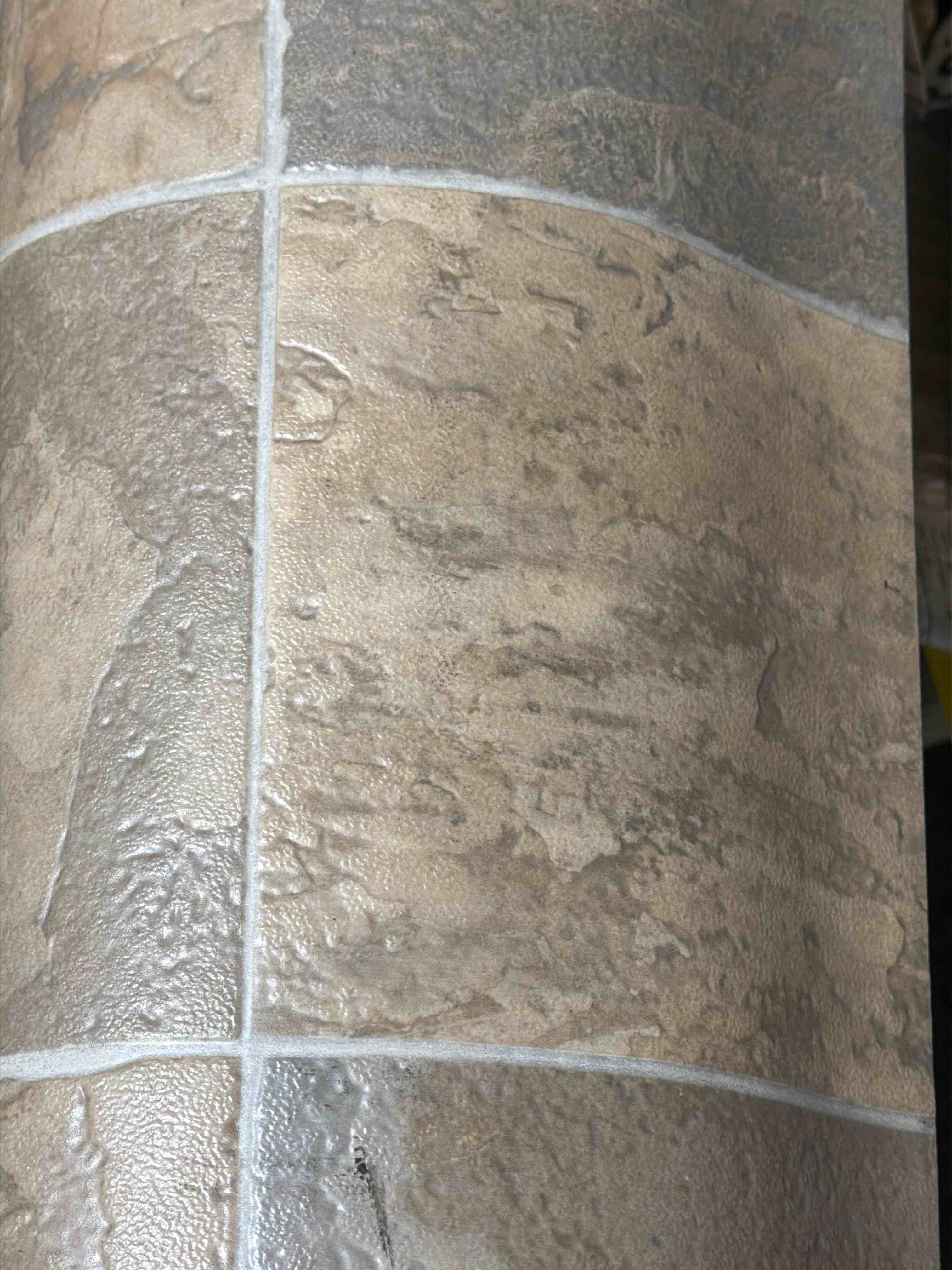 Vinyl Sheet Flooring tile looking. 12’ x at least 10’