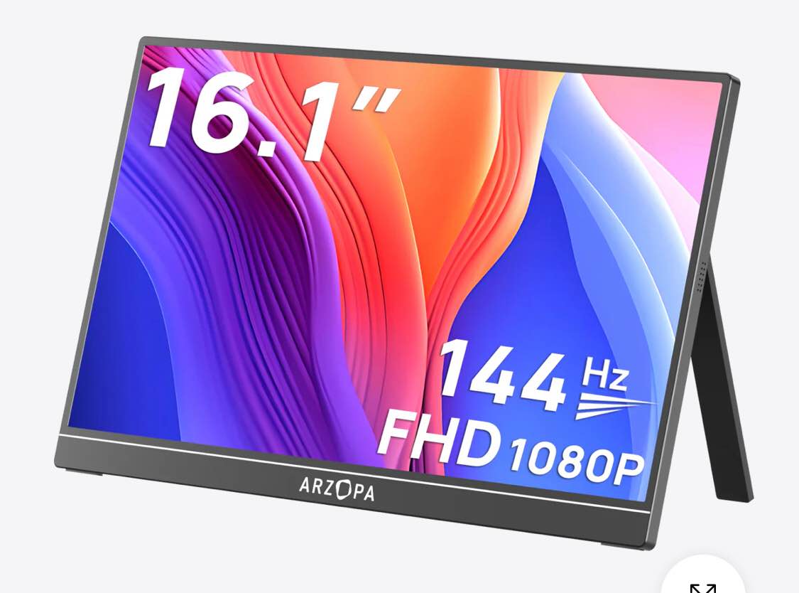 Arzopa Z1FC 144Hz Portable Gaming Monitor | 16.1" Screen