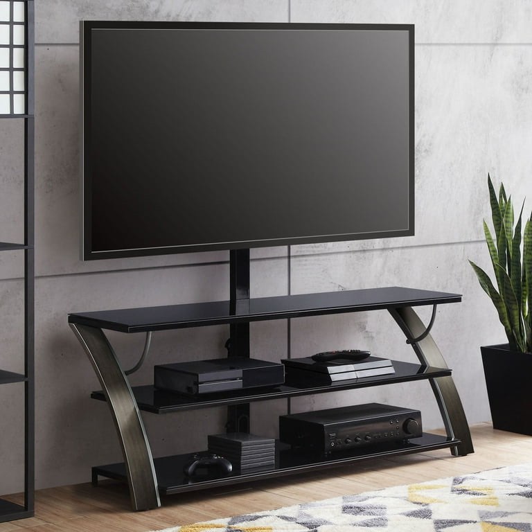 Whalen Payton 3-in-1 Flat Panel TV Stand for TVs up to 65", Charcoal