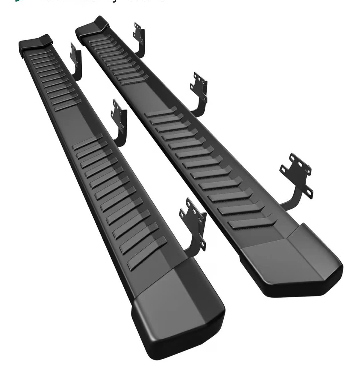 autosaver88 6 inch running boards compatible with 2019-2026 ram 1500 crew cab, step pad design, stainless steel side steps black nerf bar