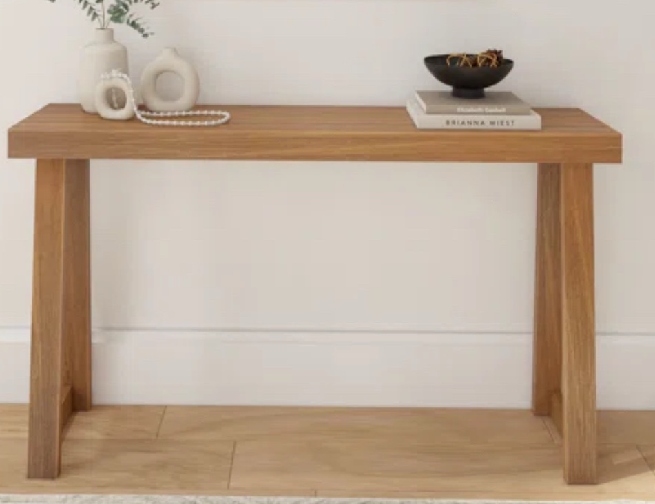 Casablanca Solid Wood Console Table ( Missing one side legs)