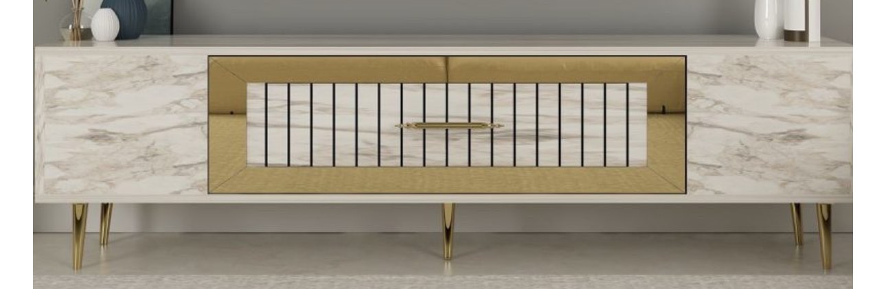Marble Tv Stand ( Incomplete ONLY ONE BOX)