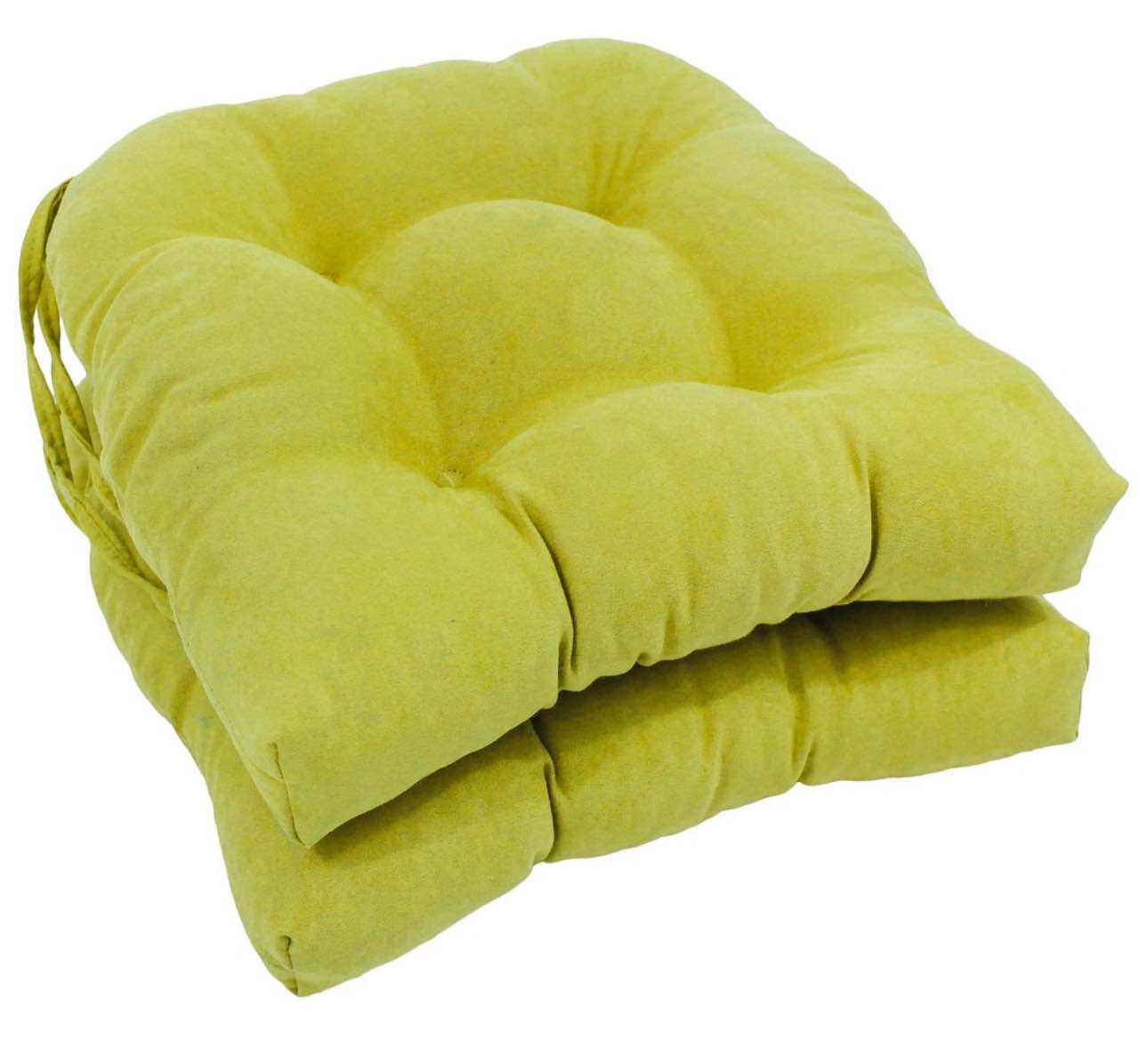 Microsuede Fabric Indoor Dining Chair Cushion Fabric set of 2 