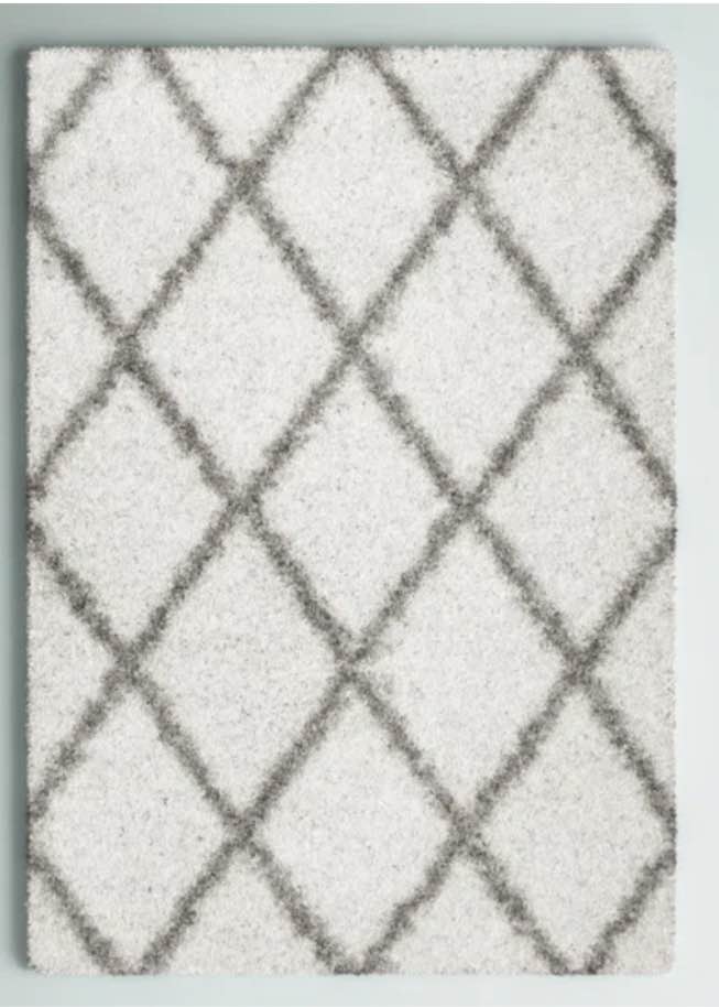 Darry II Moroccan Shag Performance Off-White Area Rug ( 8' x 10')
