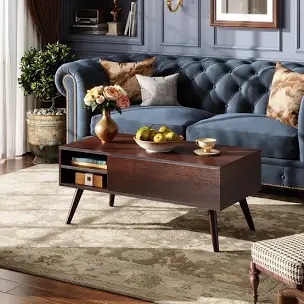Aravis Lift Top Coffee Table with Storage for Living Room,With adjustable Shelf, Wood