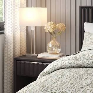 Window Pane Table Lamp with USB Nickel - Threshold™