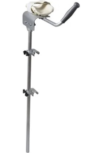 mabis walker platform attachment with adjustable padded cuff, no tools needed, attaches to most walkers, fsa and hsa eligible, made of lightweight aluminum, silver