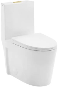 Swiss Madison St. Tropez 1.1 / 1.6 GPF Dual Flush One Piece Elongated Toilet with Push Button Flush - Seat Included