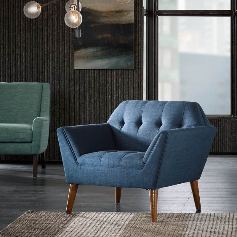 Merrylite Newport Wide Mid-Century Modern Lounge Chair Set of 2 (Set of 2)