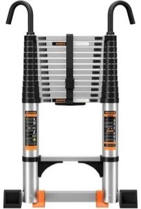 JADDUO Hook Telescopic Ladder With Bar
