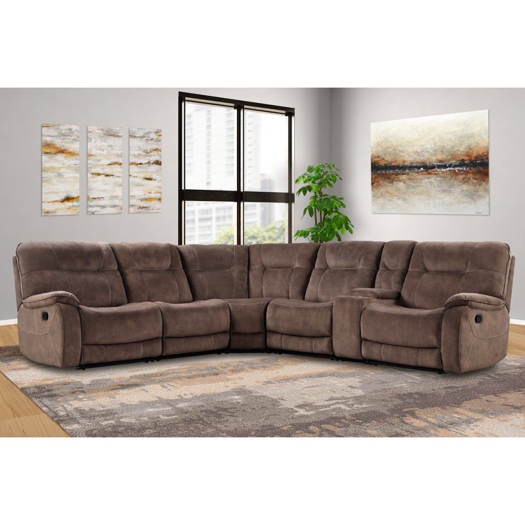 (Left arm recliner only) Karliyah 6 - Piece Upholstered Reclining Sectional