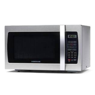 Farberware Countertop Microwave 1000 Watts, 1.3 Cu. Ft. - Microwave Oven With LED Lighting and Child Lock - Perfect for Apartments and Dorms - Easy Clean Stainless Steel
