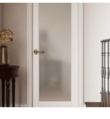 Primed Pantry Door Slab Frosted Glass Solid Manufactured Wood Standard Door For French