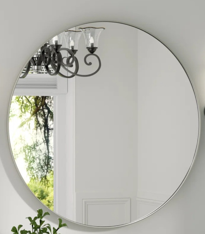 Alauni Round Bathroom Vanity Mirror Wall Mounted (24" x 24)