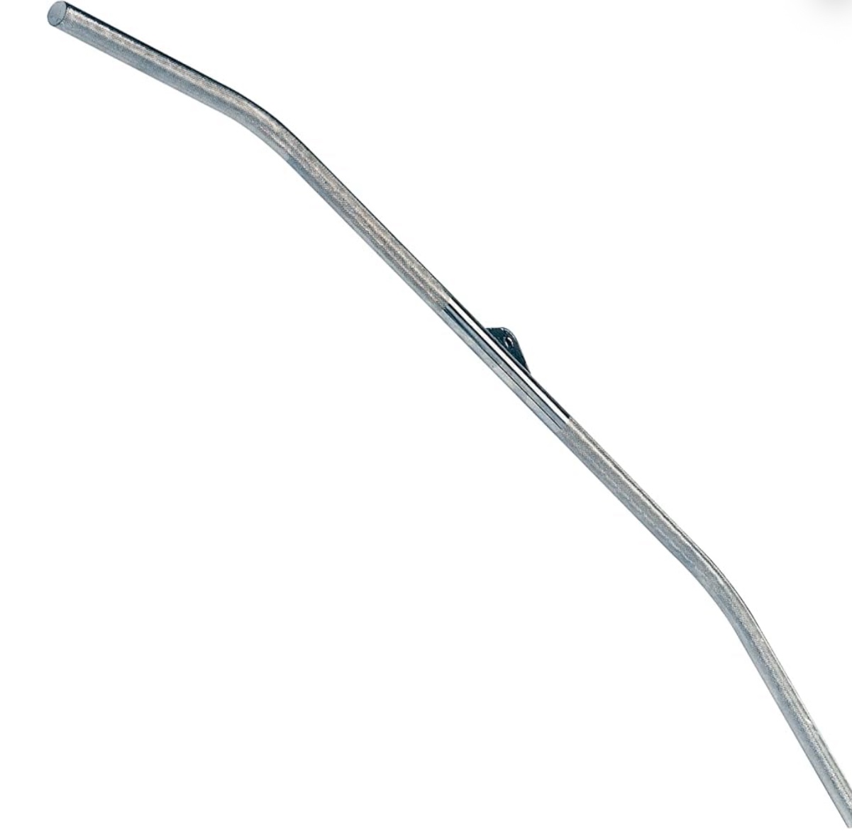 Body-Solid 45" Long Pull Down Curl Bar, Durable Cable Curl Bar Attachment for Home Gym, Ideal for Lats, Shoulder and Arm Development, Lat Curls Bar Cable Machine Attachment