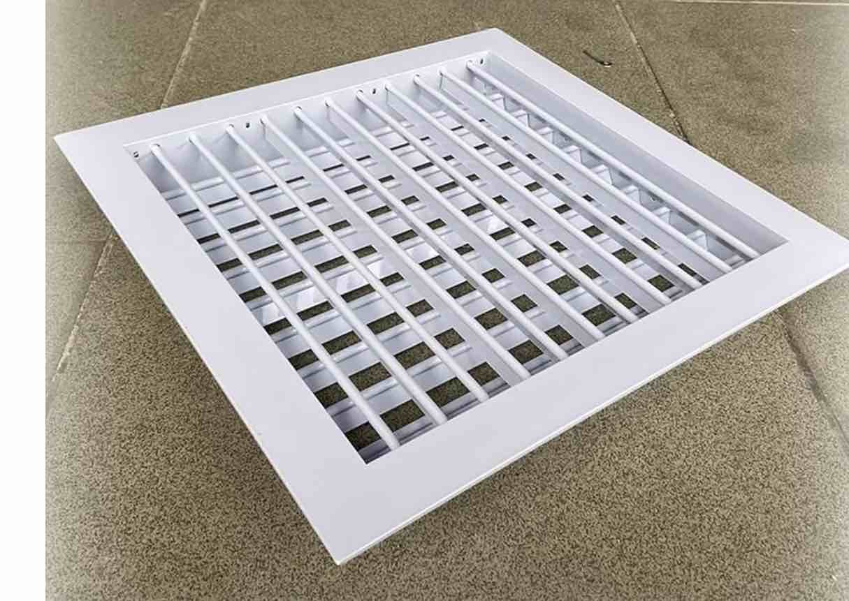 Square Louver Vent Covers 17" x 17"  Access Panel Vent Grill/Mesh for Side Walls or Ceilings, Adjustable Louvered Air Register Filter