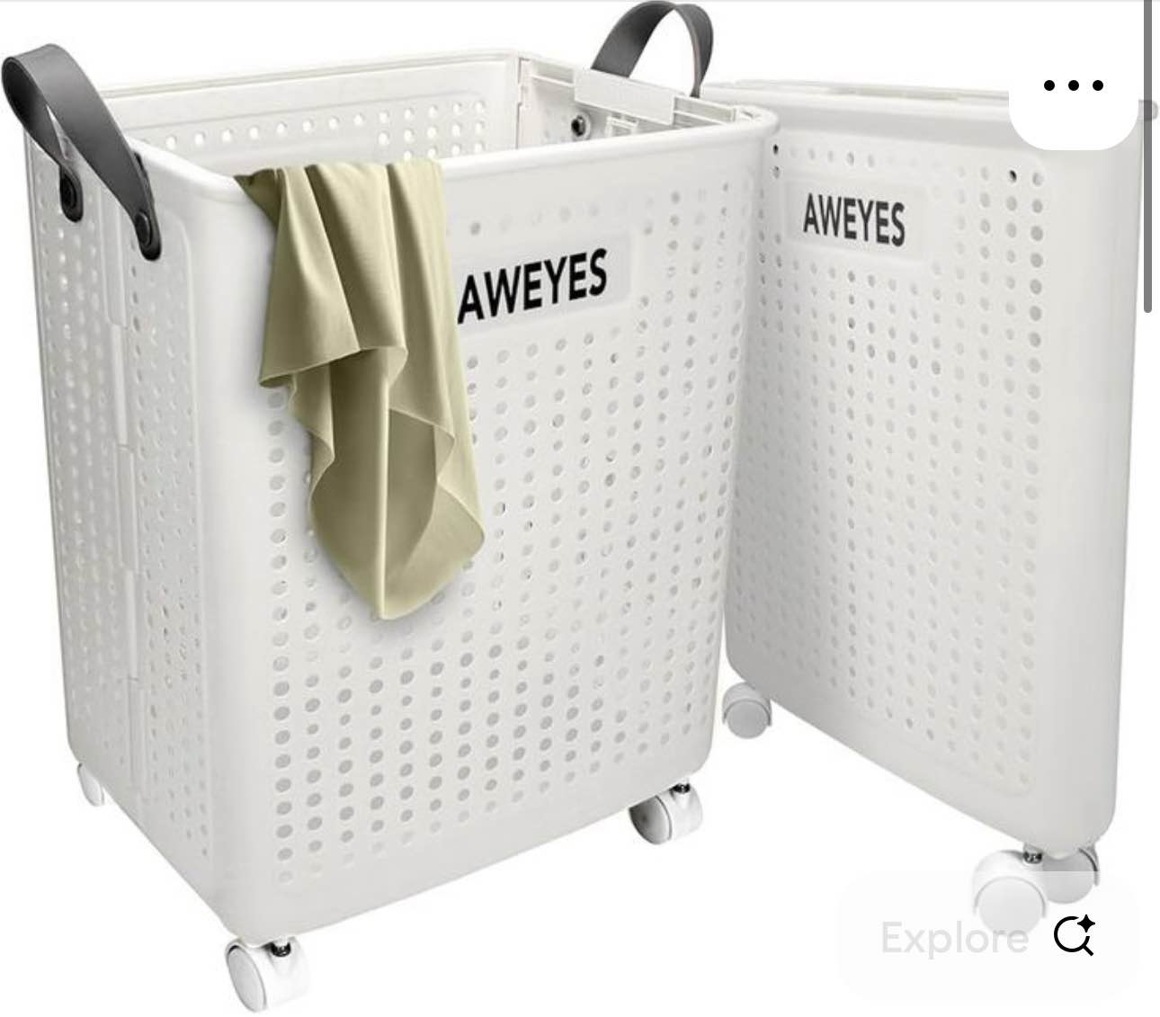Awayes Foldable storage Basket ( Missing two Wheels)