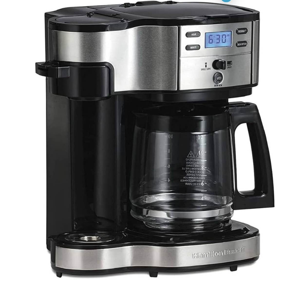 Hamilton Beach 49980Z 2-Way Brewer, 12-Cup ( USED)