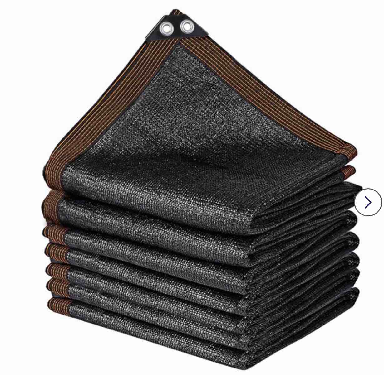 winemana Black Shade Cloth 40%, 30x50 FT Mesh Tarp - Garden Shade for Greenhouse, Patio, Vegetables, Plants Cover and Chicken Coops, Sun Shade Net for Outdoor Protection with Reinforced Grommets