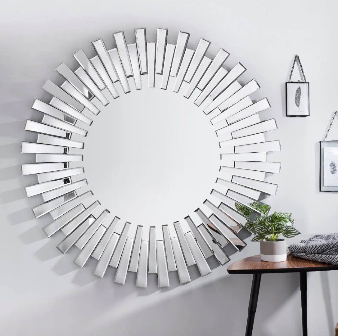 Norwalk Modern & Contemporary Round Bevelled Wall Mirror