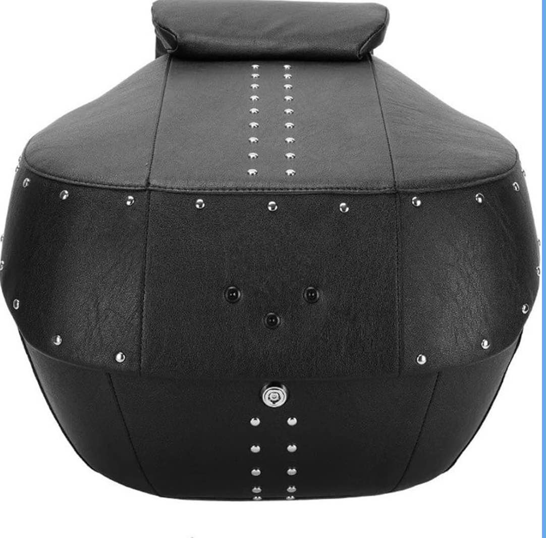 Motorbike Saddle Bags Motorcycle Hard Tail Box Trunk Waterproof Durable Motorcycle Seat Bag Tail Case Travel Luggage Storage Rear Trunk Accessories Motor Pannier Bag