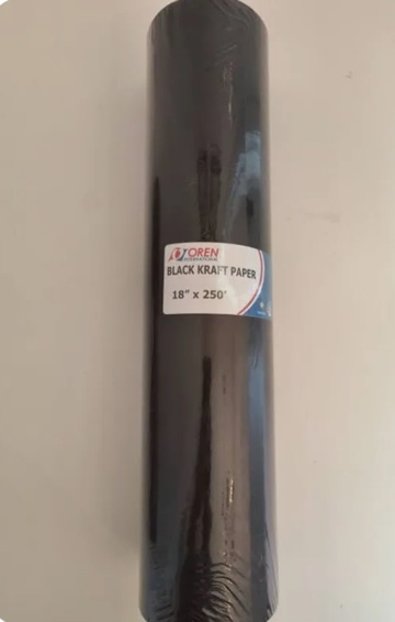 Oren International Black Kraft Paper 18" X 250',