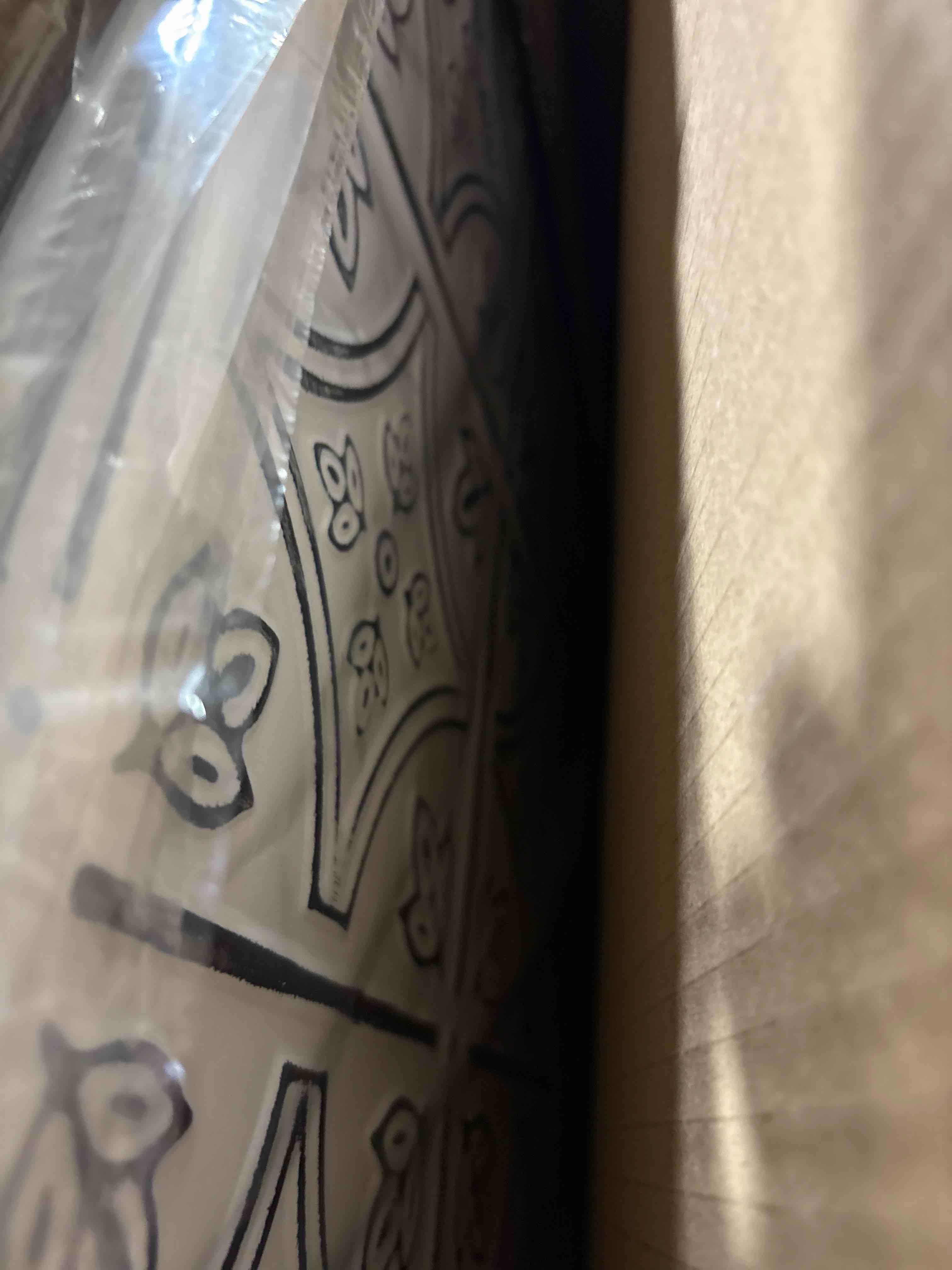 Condition photo showing New/Like New for Tin Wall Tiles 24x24 Nail-Up, Stair Risers, Metal Ceiling Tiles, 5 Pack (Antique White) Antique White 24x24" 5pcs