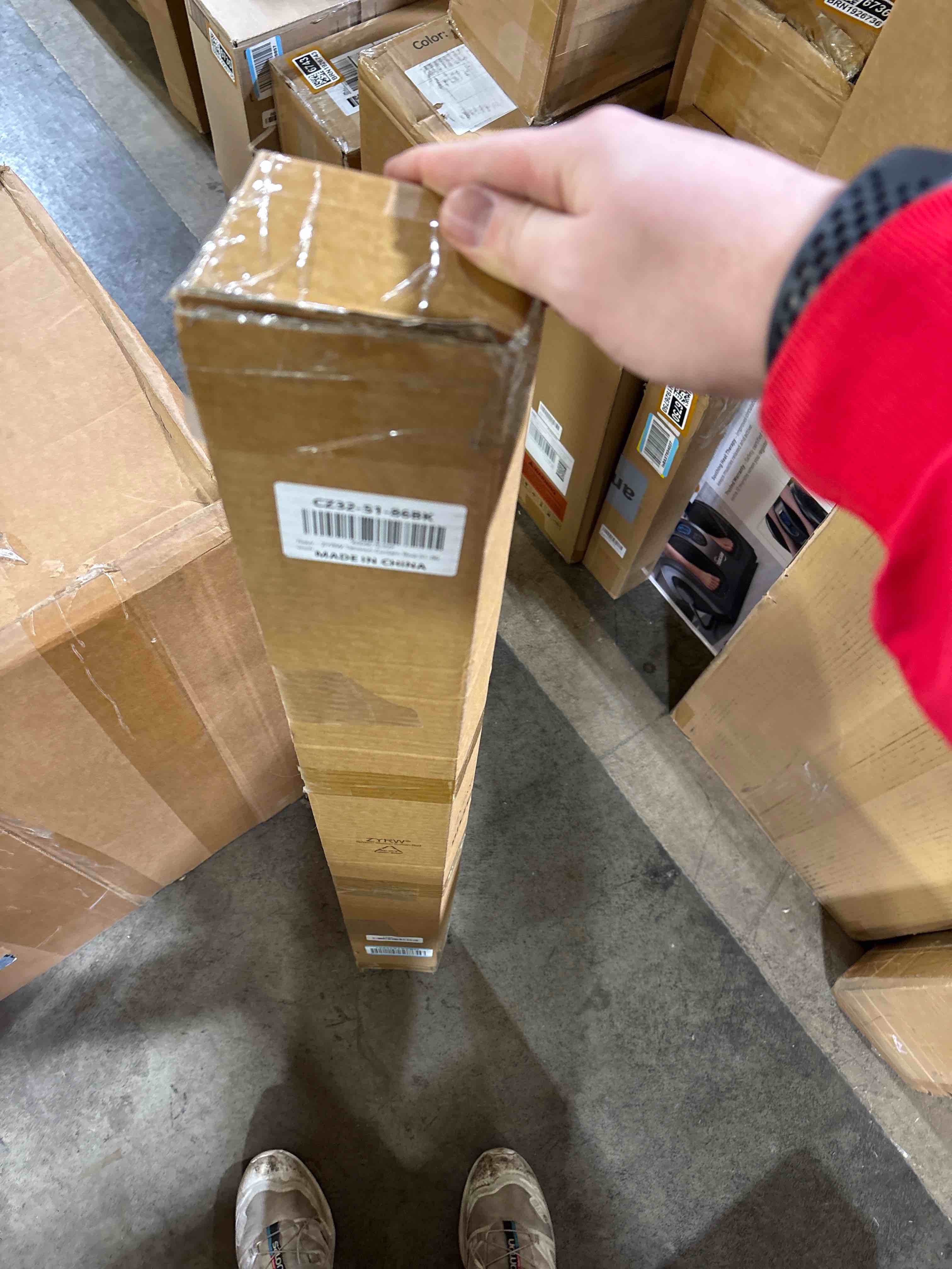 Condition photo showing New/Like New for Tension Shower Curtain Rod 51-86In(4.25-7.16Ft), Tension Shower Rod No Drilling for Bathroom or Window Closet, Adjustable Spring Shower Rod, Easy to Install Never Rust, Rod Diameter 1.26Inch-Black Black 51''-86''