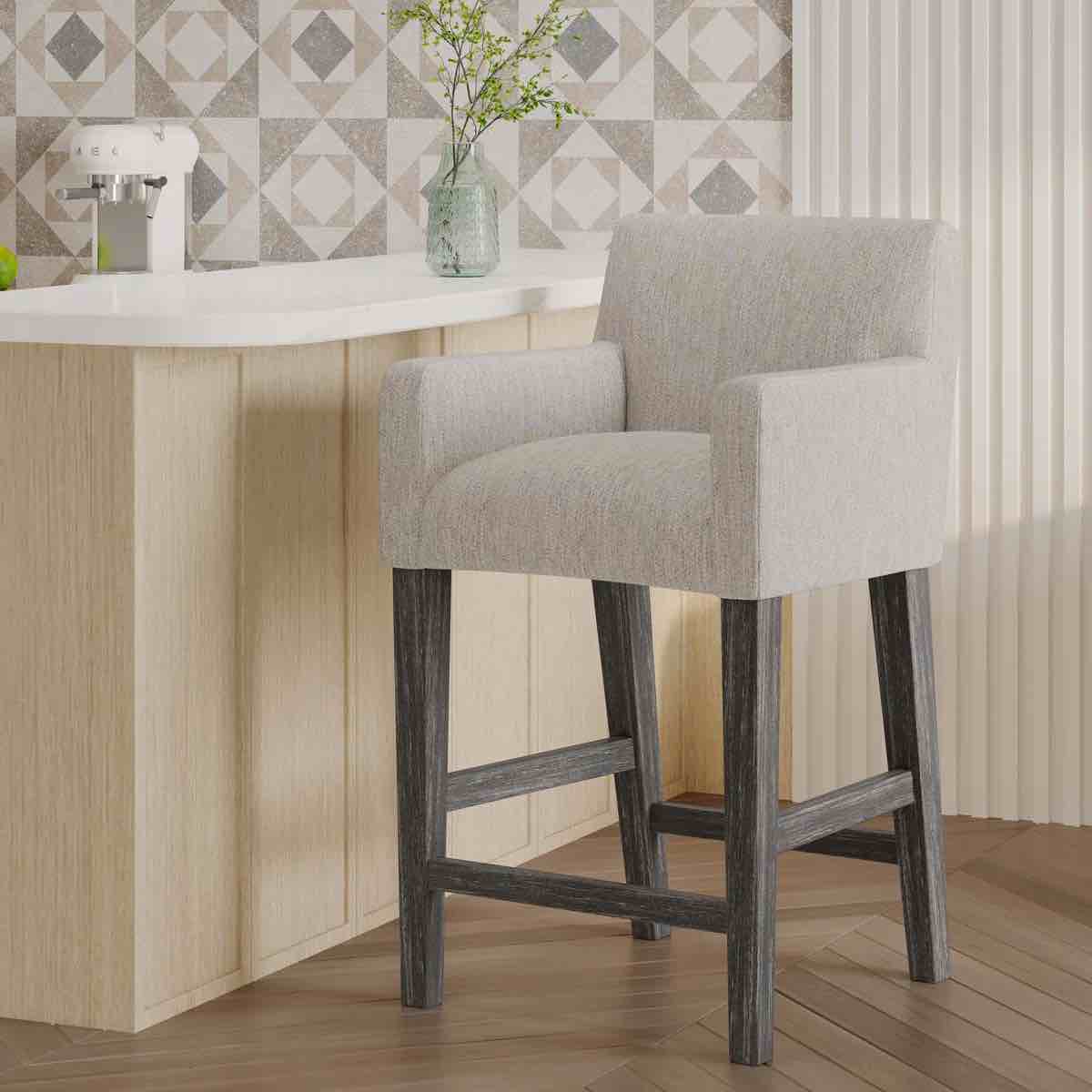 Alighiero Solid Wood Stool