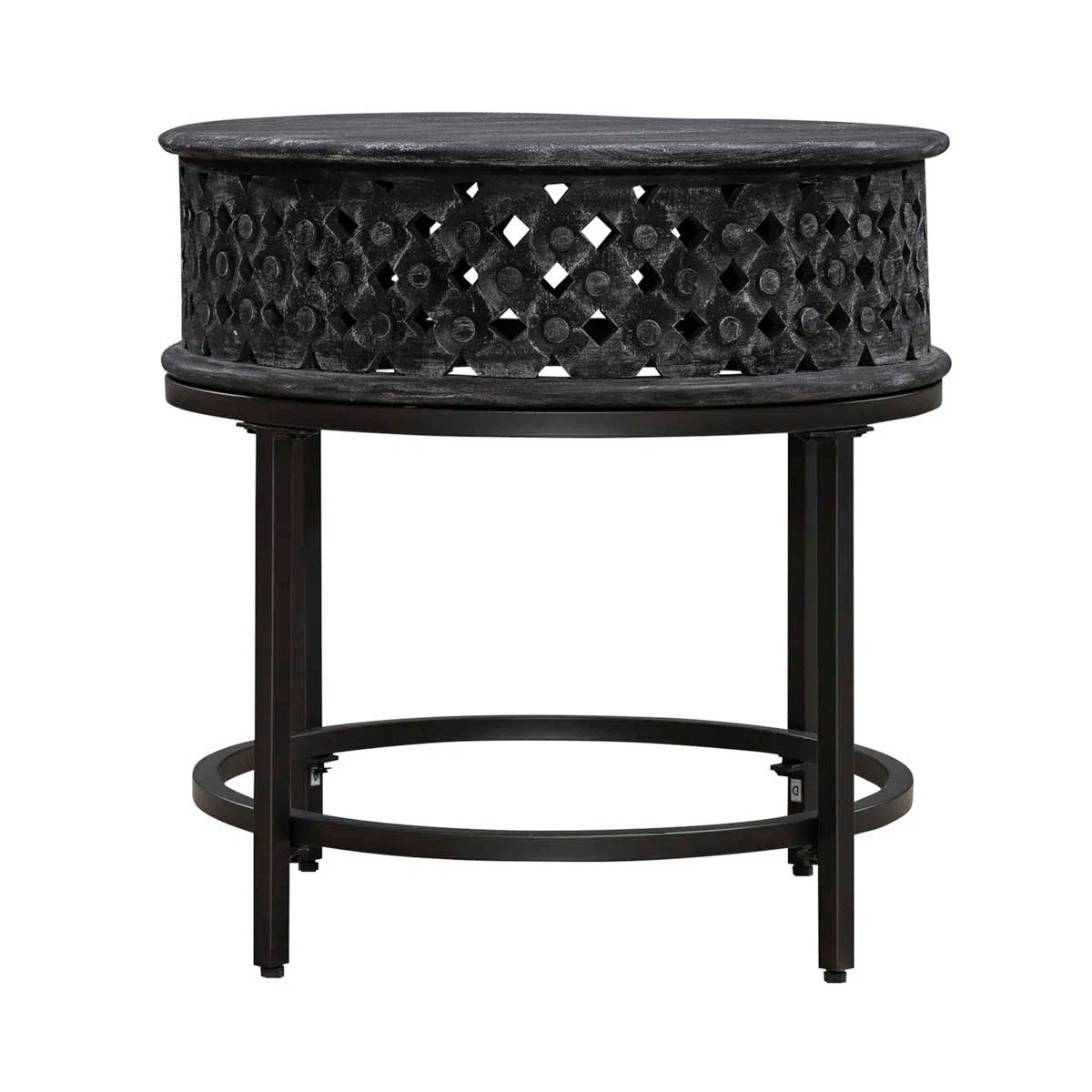 Oralene Accent End Table - Black