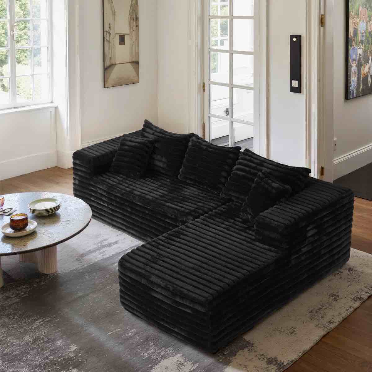 Kustas 2 - Piece No Assembly Required Upholstery Sofa with Pillow, BOX 2 ONLY, NO ARM*