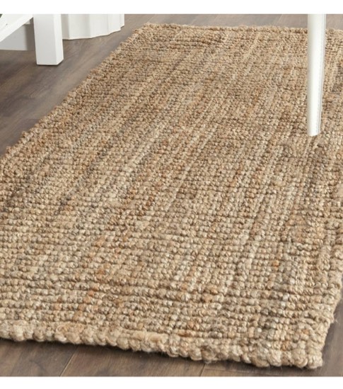 SAFAVIEH Natural Fiber Collection Runner Rug - 2' x 6', Natural, Handmade Chunky Textured Jute 0.75-inch Thick, Ideal for High Traffic Areas in Living Room, Bedroom (NF447A)