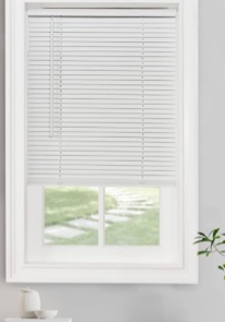 Achim GII Morningstar Indoor Cordless Vinyl Light Filtering Window Mini Blind  Pearl White  64  L x 32  W
