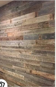 Rockin' Wood Real Wood Nail Up Application Rustic Reclaimed Naturally Weathered Barn Wood Accent Paneling Board Planks for Home Walls, 8 Square Feet