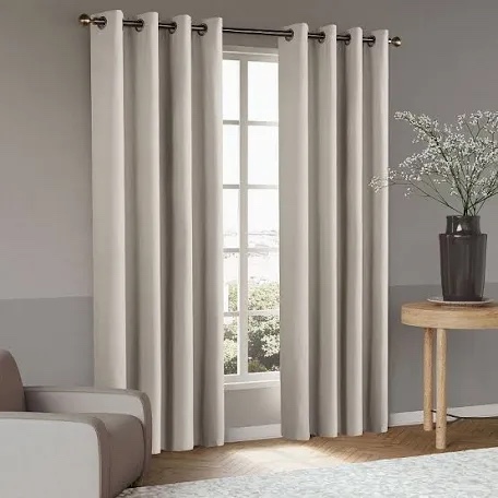 awesome home kohl's blackout linen blend set of 2 curtain panels