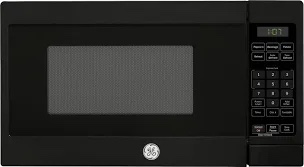 ge - 0.7 cu. ft. countertop microwave with convenience cooking control - black stainless steel