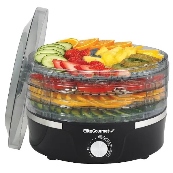 elite gourmet 5 tier food dehydrator-efd319