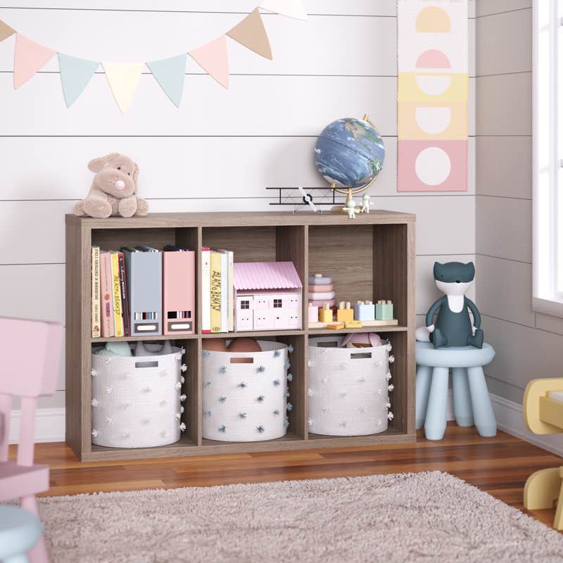 decorative storage 30'' h x 43.98'' w cube bookcase