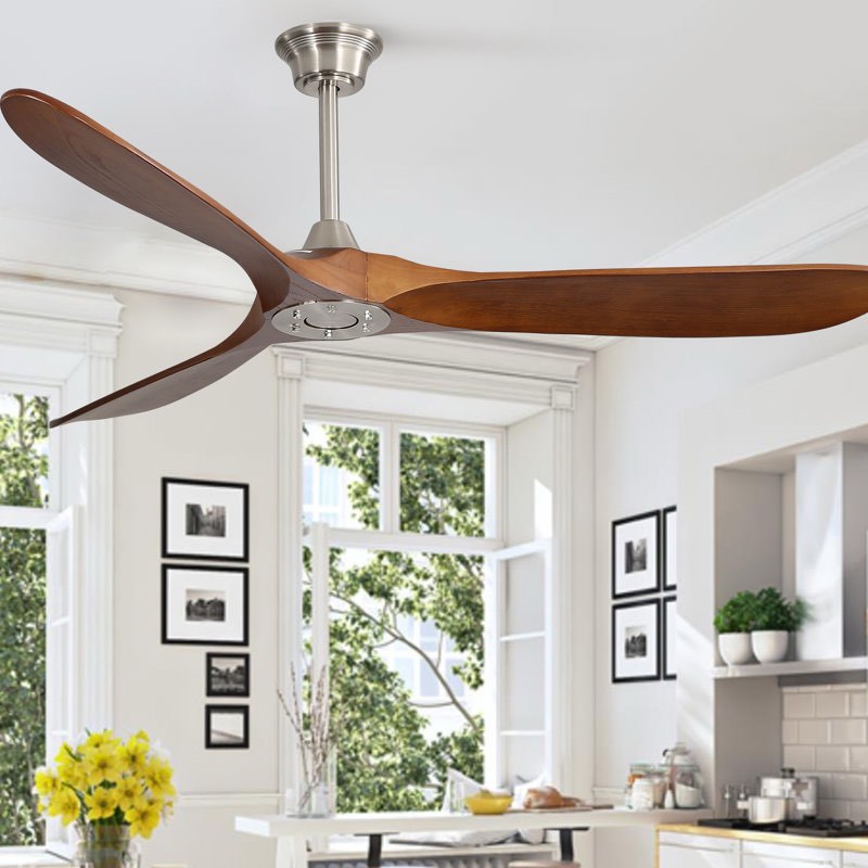 Nicola 60" 3 - Blade Standard Ceiling Fan with Remote Control