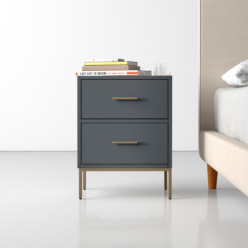 Marino Two Drawer Nightstand