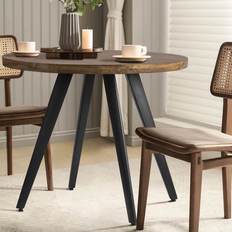 jakyren 31.5'' wood round dining table