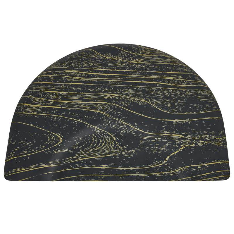Oval Water Resistant Chair Mat with Straight Edge for Firm Surfaces