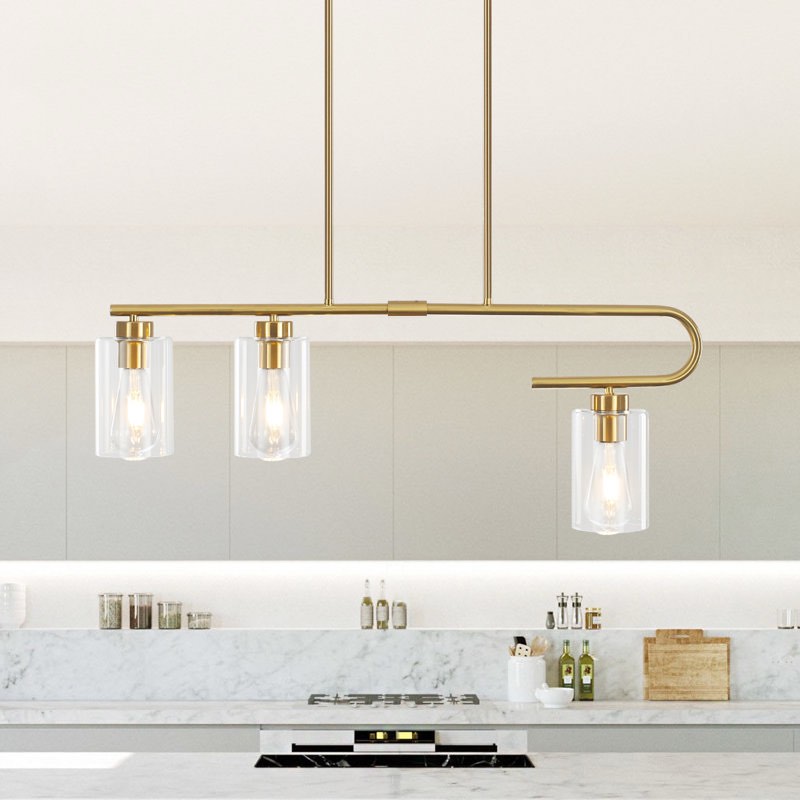 Modern Kitchen Island Chandelier Dining Room Ceiling Light 3 Head