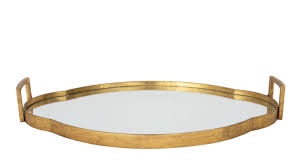 GOLD DECORATIVE TRAY 27'' x 5'' x 18''