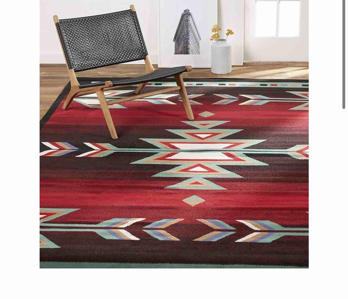 Home Dynamix Sagrada Southwest Area Rug 5x7 Black/Red/Ivory