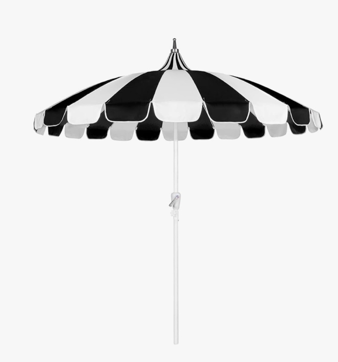 8Ft Patio Pagoda Umbrella, UV Protect Pool Umbrellas with Heavy Duty Pole, Outdoor Market Umbrella for Holiday Garden Backyard