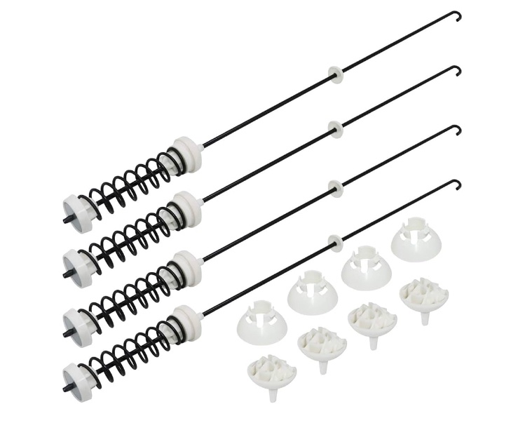 Updated W10780048 Washer Suspension Rod Kit by Beaquicy - Replacement for Whirlpool Ken-more Admiral May-tag Washing Machine - Replaces ATW4675YQ1 WTW4800XQ4 WTW4800XQ1